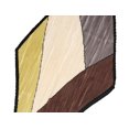 thumbnail image 5 of INSPIRE CHIC Women's Chic Pleated Contrast Color Rhombus Neck Scarf Neckerchief Yellow, 5 of 5