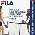 thumbnail image 3 of FILA Accessories Pickleball Regualtion Size 22ft All-Weather Net, Includes Carry Bag, 3 of 9