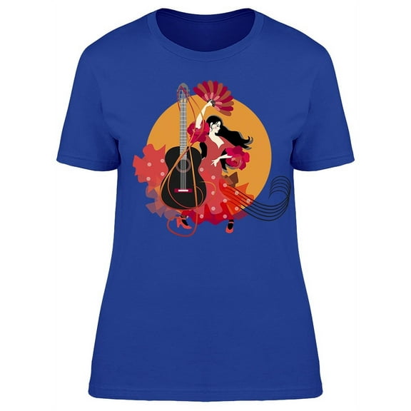 Flamenco Logotype Dancer T-Shirt Women -Image by Shutterstock, Female x-Large