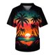 thumbnail image 1 of Men's Short Sleeve V-Neck Summer Print Chest Pocket Care Worker Top S, 1 of 3