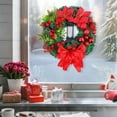 thumbnail image 4 of Uxgjfwu Christmas Wreath, 12 Inch LED Lighted Decoration for Front Door Indoor Outdoor Holiday Decor in Red or Gold, Christmas Wreath, 4 of 7