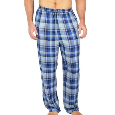 Men’s Woven Plaid PJ Pants - Pajamas in Bamboo Viscose by Texere (Hypnotique)