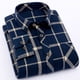 thumbnail image 5 of Top a cuadros para hombre camisa para hombre con cuello vuelto estampado informal para la escuela para hombre ANGGREK Otros, 5 of 5