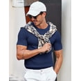 thumbnail image 5 of COOFANDY Mens Tshirts Business Casual Shirt Knit Short Sleeve Undershirts Crew Neck Dress Shirts, 5 of 9