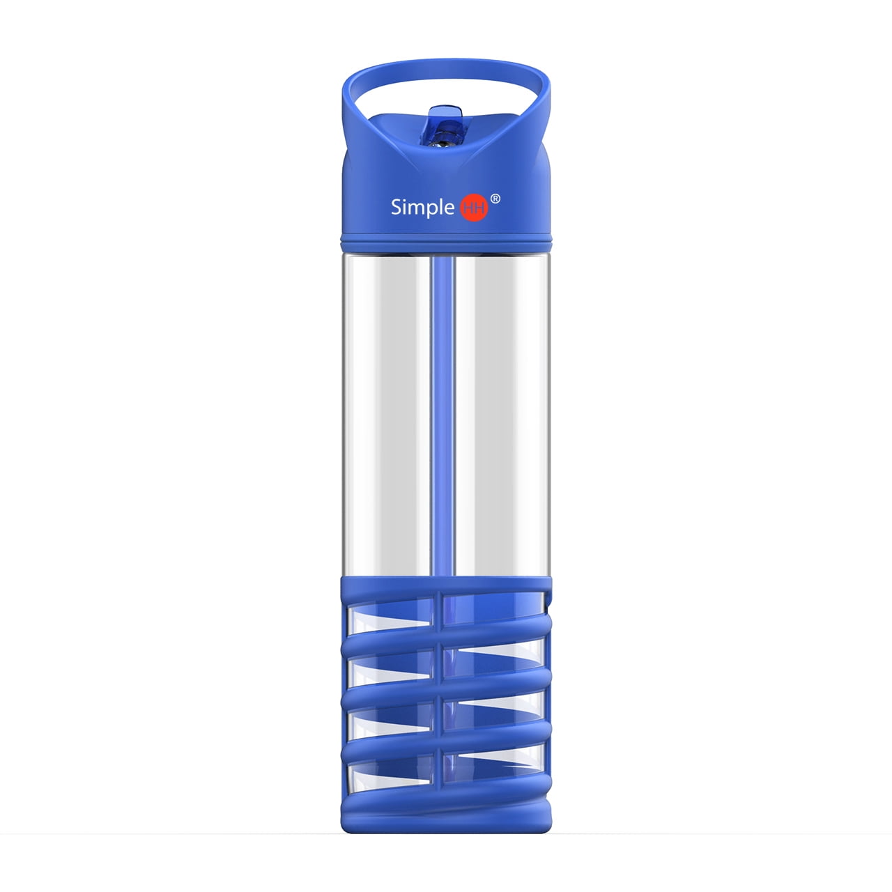 SimpleHH Sports Water Bottle with Flip Cap and Built in Straw, Suitable