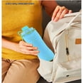 thumbnail image 7 of Ruizzi Blue Collapsible Silicone Water Bottle, BPA-Free Leak-Proof Foldable Travel Bottle with Lanyard for Hiking, Gym & Camping, 7 of 7