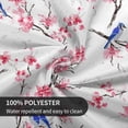 thumbnail image 4 of Cherry Blossom Tablecloth Round Spring Summer Farmhouse Floral Tablecloth Waterproof Polyester Washable Flower Bird Table Cloth Table Cover for Home Party Picnic 60 Inch, 4 of 6