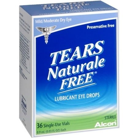 Tears Naturale Free Lubricant Eye Drops Single Use Vials 36 Each