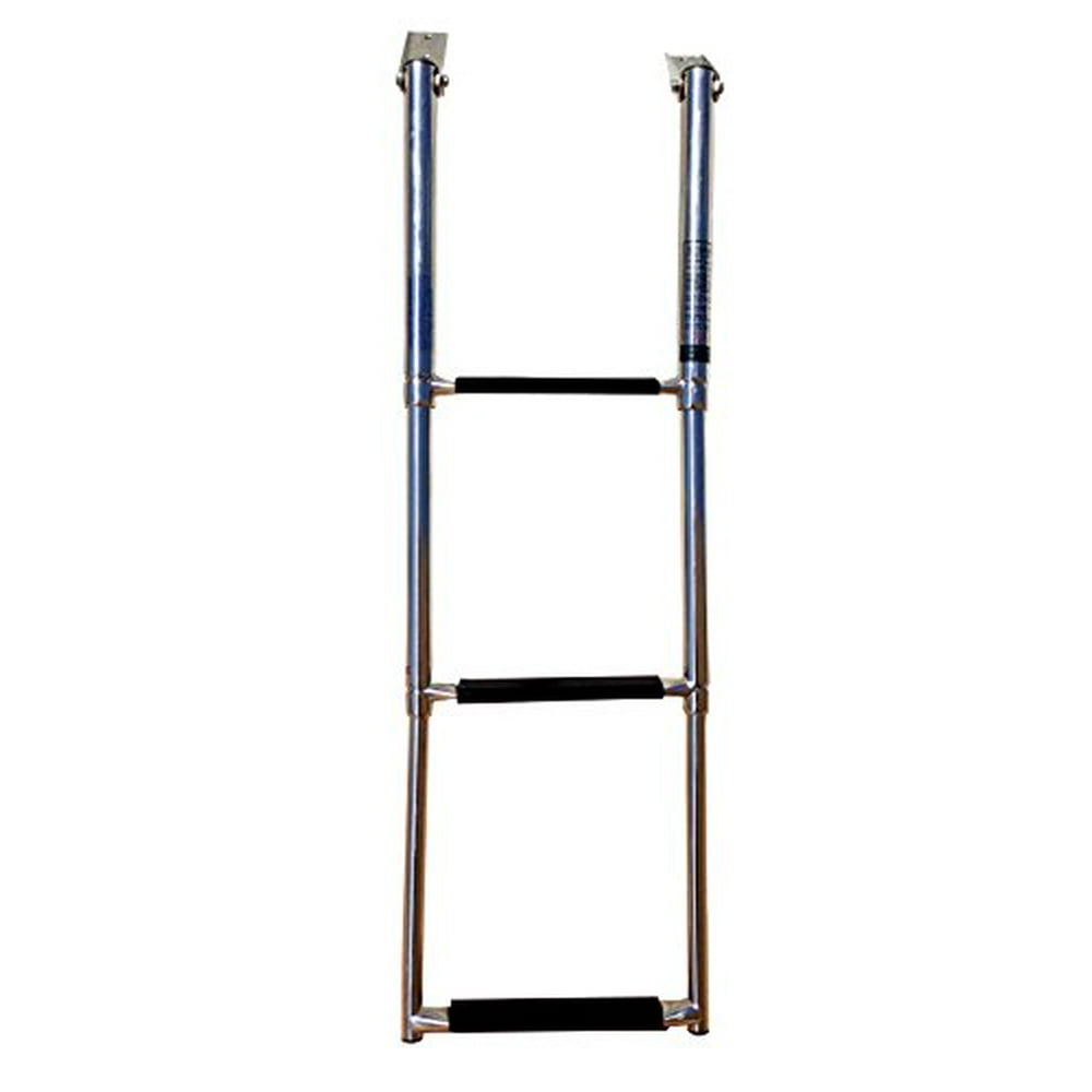 Pactrade Marine Boat Stainless Steel 3 Steps Telescopic Folding Ladder ...