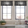 thumbnail image 4 of LALILO Kitchen Curtain Valance Fractal Psychedelic Magic Rod Pocket Window Curtain 52"x 18" Set of 2, 4 of 7