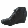 thumbnail image 2 of Patricia-1 Women's Casual Oxford Ankle Booties Lace up Low Wedge Shoes, 2 of 2