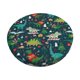 thumbnail image 1 of Balery Christmas Dinosaur colorful Fundas de asiento para taburete de bar redondo de tela de terciopelo ajustables que protegen de arañazos y manchas para sillas de 14 a 17 pulgadas.-14 inch, 1 of 7