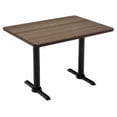 thumbnail image 3 of KFI Studios Mode 2.5' x 5' Dining Table, Designer White, Black Base, 3 of 7