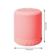 thumbnail image 4 of bedienty High Quality Mini Smart Bluetooth Speaker Portable Bluetooth+FM MP3 Speaker Music Subwoofer Stereo Portable Audio Video Speakers Pink 1Set, 4 of 6