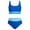 AB28 Blue1, variant on Tisuna Girls' Color Block Two Piece Swimwear For Young Kids Girls Stylish Split Bathing Suit Beach Pool Child Bathing Suit Black Size 8-10 Years