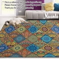 thumbnail image 2 of GZHJMY Mandala Flower Non Slip Area Rug for Living Dinning Room Bedroom Kitchen, 1.7 ' x 2.6'(20 x 31 Inches / 50 x 80 cm), Mandala Flower Nursery Rug Floor Carpet Yoga Mat, 2 of 6