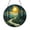 Acrylic 3.5 Inch, variant on Round Forest Moon Stained Glass Suncatcher Window Hanging Decorative Firefly Panel for Home Decor Woodland Theme