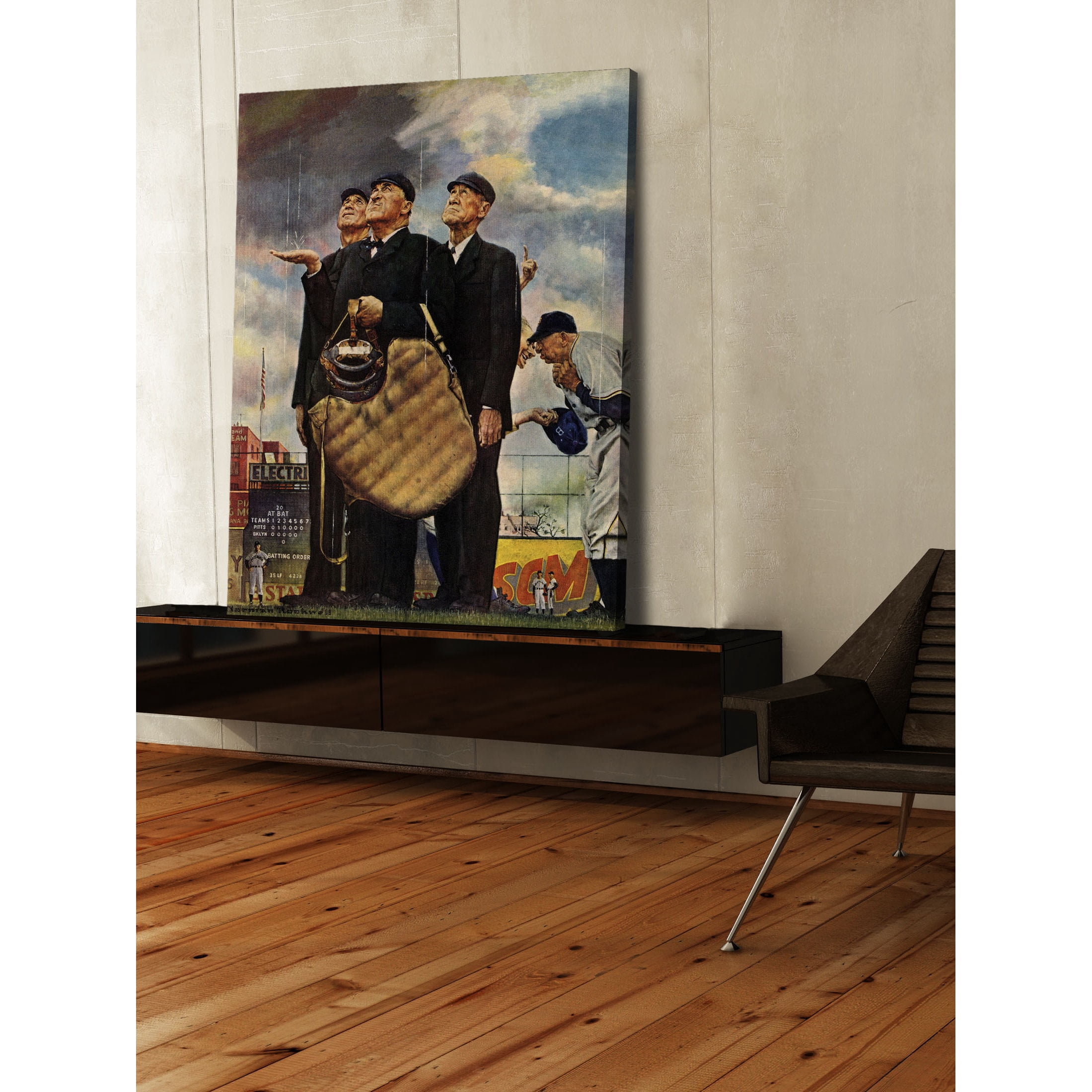 Marmont Hill "Bottom of the Sixth" by Norman Rockwell Painting Print on Canvas
