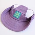 thumbnail image 5 of Dog Cat Bucket Hat, Breathable Cooling Sun Protection Fisherman Cap, Adjustable Summer Outdoor UV Shield for All Breeds Walking Hiking Beach Purple S, 5 of 8