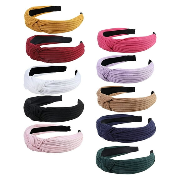 NICEXMAS 10 Pcs Headbands Hair Ribbons Haircut Decor Simple Wide-brimmed Hairband Knotted Headband Braid Miss Women's
