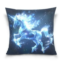 Magic Unicorn Throw Pillow Covers Couch Pillowcases Decor for Bed Sofa 16" x 16"