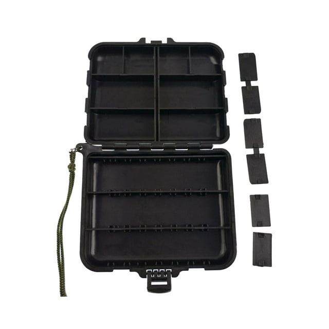Caja de aparejos de pesca, contenedor para señuelos, regalo del día , Camping, pesca L