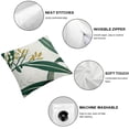 thumbnail image 4 of BANET Pillow Covers , Green Gold Decorations Throw Pillow Covers Short Plush Decorative Cushion Case for Couch Sofa Home 18x18in, 4 of 5