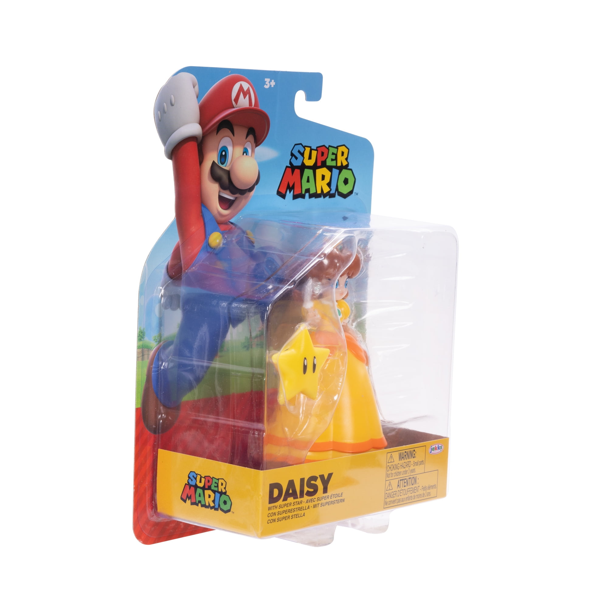 World of Nintendo Super Mario Daisy 4 inch Articulated Action Figure with Super Star Accessory