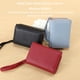 thumbnail image 4 of Carteras de moda Qarigey para mujer, tarjetero corto de PU, monedero multitarjeta AntlerDecor, bolso suave rosa, 4 of 6