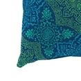thumbnail image 3 of Jordan Manufacturing 20" x 20" Foley Ocean Blue Medallion Square Outdoor Throw Pillow (2 Pack), 3 of 9