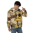 thumbnail image 4 of Gravity Falls Men's Hoodie With Color Drawstrings Sweatshirt Hooded Pullover Print Winter Coat Jacket Large, 4 of 9