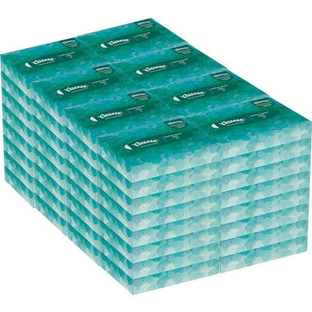 Kleenex Professional Facial Tissue for Business (21195)  Flat Tissue Boxes  80 Junior Boxes per Case  40 Tissues per Box