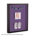 thumbnail image 2 of ArtToFrames 24x36 Inch Shadow Box Picture Frame, with a Satin Black Tall 1 Wide Shadowbox frame and Grape Mat Backing (4654), 2 of 7