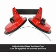 thumbnail image 6 of Dawot Glass Suction Cup, 2 Pack 5.8in Adjustable Vacuum Suction Cups Heavy Duty Industrial Tile Suction Cup to Lift Large Glass for Replace Windshield, Tile Granite Lifting 220lbs Load Capacity（Red）, 6 of 7