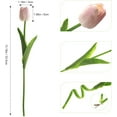 thumbnail image 5 of White Artificial Flowers 20 Pcs Faux Tulips PU Real Touch Fake Flowers for Home Office Wedding Decor Arrangement Bouquet Faux Flowers for Decoration, 5 of 5