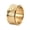 Gold, variant on Men's Stainless Steel Beehive Turnable Ring 12MM Luminous Relieving Stress Anxiety Jewelry Gold Size 8
