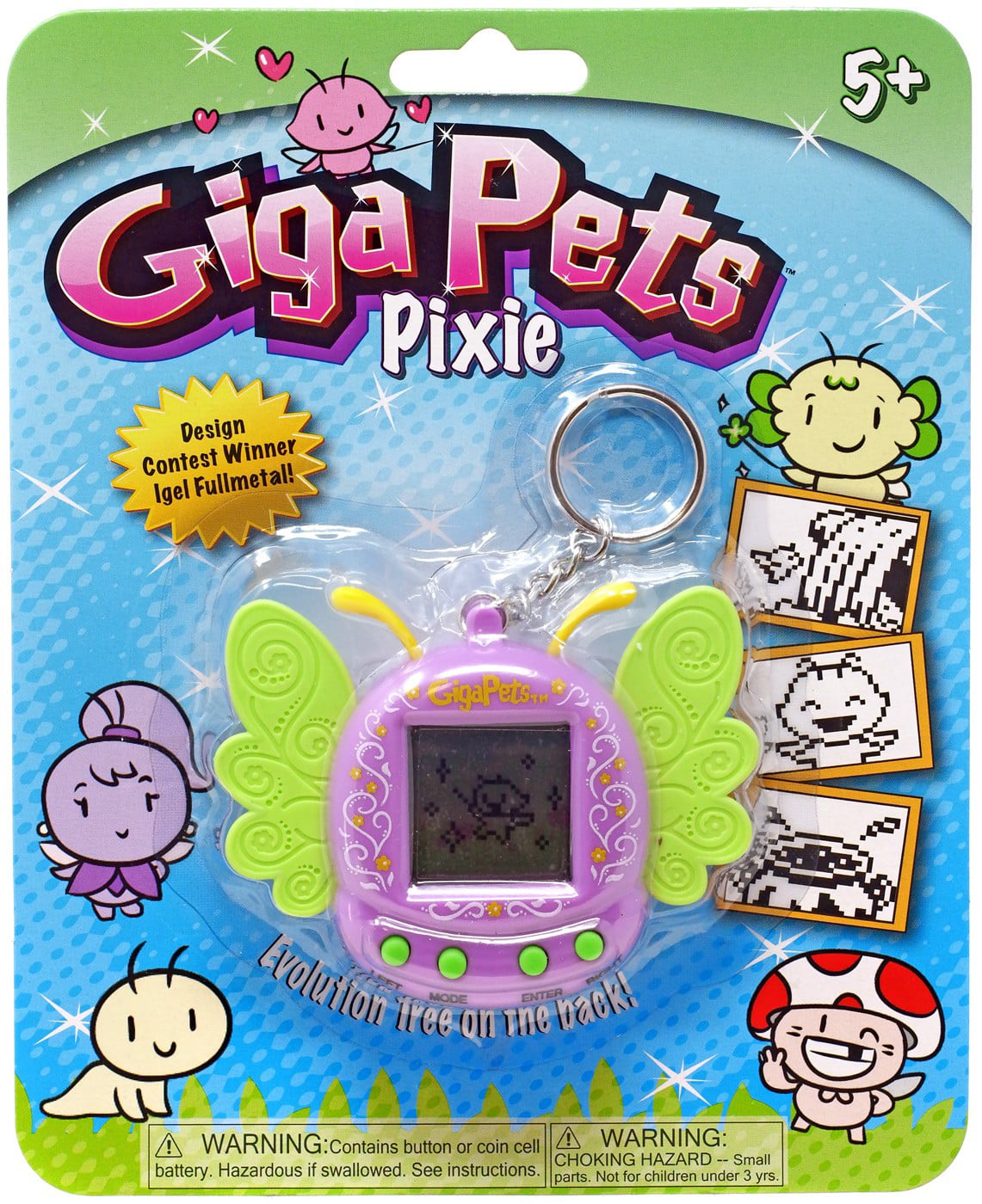 Giga Pets Pixie Purple Virtual Pet Toy 