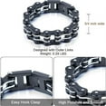 thumbnail image 3 of Dream Apparel Mens Stainless Steel Bike Chain Motorcycle Chain Bracelet for Women, Heavy Metal Biker Bracelet, Bicycle Link Chain Bracelet, 3 of 6