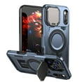 thumbnail image 2 of For iPhone 17 Phone Case,With Contractile Lens Cover Kickstand,Compatible with Mag-safe,Heavy Duty Shockproof Anti-fall Anti-Scratch Drop Protection Durable Phone Case,Navyblue, 2 of 7