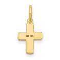 thumbnail image 3 of Finest Gold 14K Yellow Gold Floral Cross Charm, 3 of 3