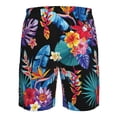 thumbnail image 6 of Kdxio Tropical Palm Leaves Pattern Mens Casual Shorts - Drawstring Summer Beach Sports Shorts for Men, 6 of 9