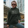 thumbnail image 2 of Forest Camping Nature Lineart Hoodie Women -Image by Shutterstock, Female 3X-Large, 2 of 4