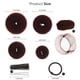 thumbnail image 2 of Kit para hacer moños con forma de donut, para niñas, con 20 redes invisibles para el cabello, 5 bandas elásticas para el cabello, 20 horquillas para el cabello, color marrón, 2 of 4