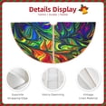 thumbnail image 5 of Kll Pride Rainbow Christmas Tree Skirt 36",Party Decorations Farmhouse For Christmas Decorations Holiday Party, 5 of 8