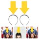thumbnail image 4 of 2 diademas con forma de flecha, divertidas y originales. Adornos para el cabello, ideales para cumpleaños, carnaval y fiestas., 4 of 8