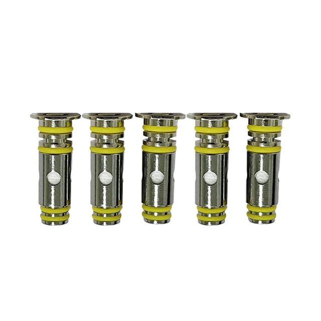 Juego de 5 cabezales de bobinas de acero inoxidable duradero para 10 ohmios Baoblaze Bobinas de repuesto