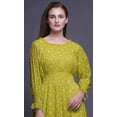 thumbnail image 5 of Bimba Robe Longue Décontractée à Taille Smockée Imprimée Florale pour Femmes - Très Grande Taille, 5 of 5