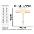 thumbnail image 2 of Unfinished Wood Wine Opener Shape 24" / 1/4", 2 of 3