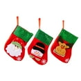 thumbnail image 5 of kiskick Sparkling Sequins Christmas Sock - Santa Claus Snowman Deer Bear Pattern, Christmas Stocking Gift Bag for Festival Celebrations and Gift Giving, 5 of 8