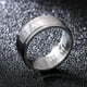 thumbnail image 1 of Anillos para mujer, regalos para mujer, joyería de acero de titanio con letras de moda para hombre, 1 anillo para mujer, 1 of 5